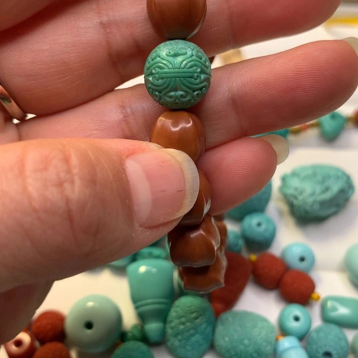 释***怀绿松石未镶嵌颈饰