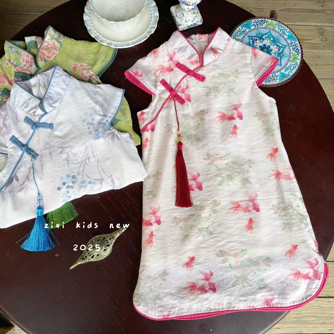 【糖玉麻麻】【晚清筑梦】原创定制汉服女童连衣裙2025夏装HF028