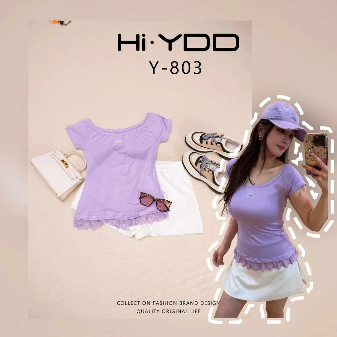 YDD•「Y-803」夏季新款简约修身潮流休闲设计师百搭上衣AZ-9008