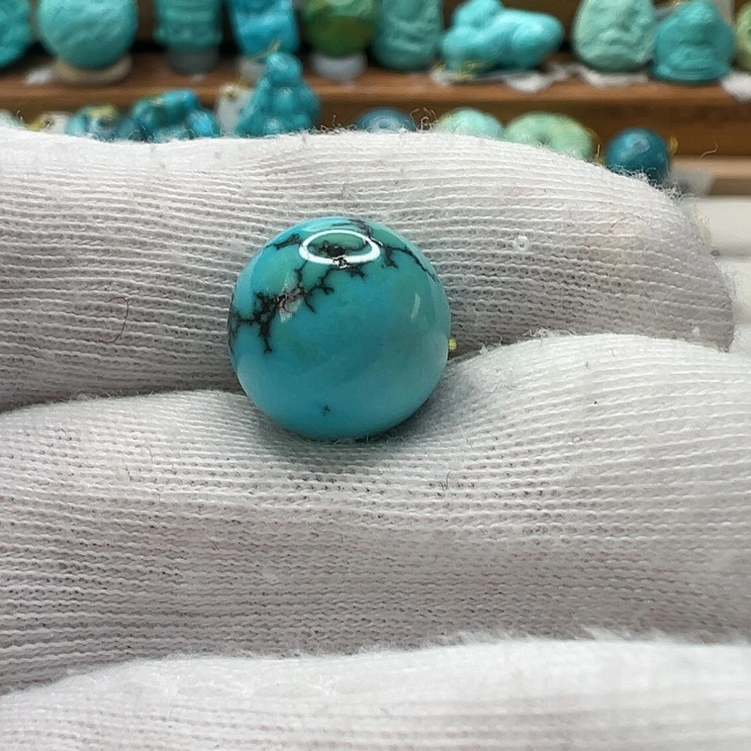 绿松石圆珠 未镶嵌