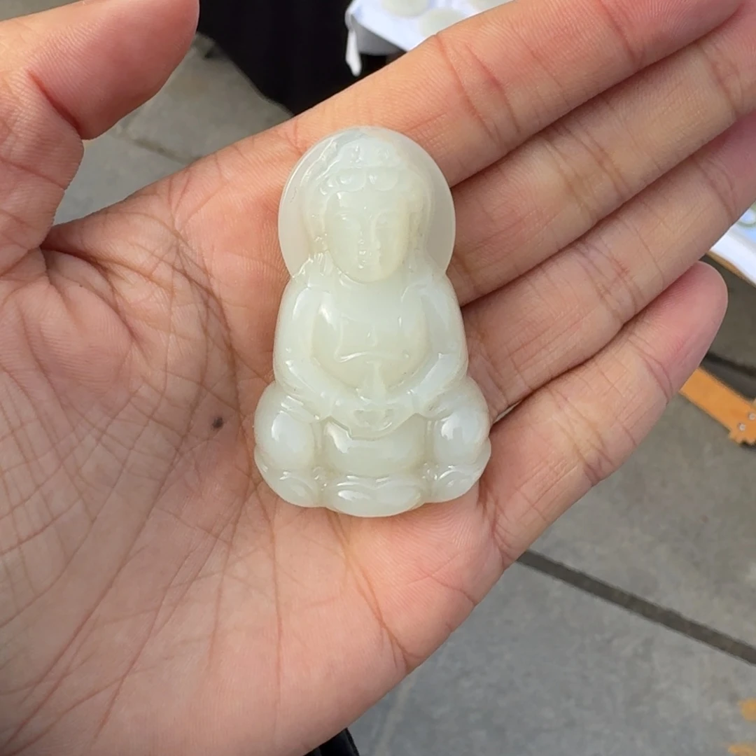 心***愿和田玉未镶嵌吊坠(不含链)