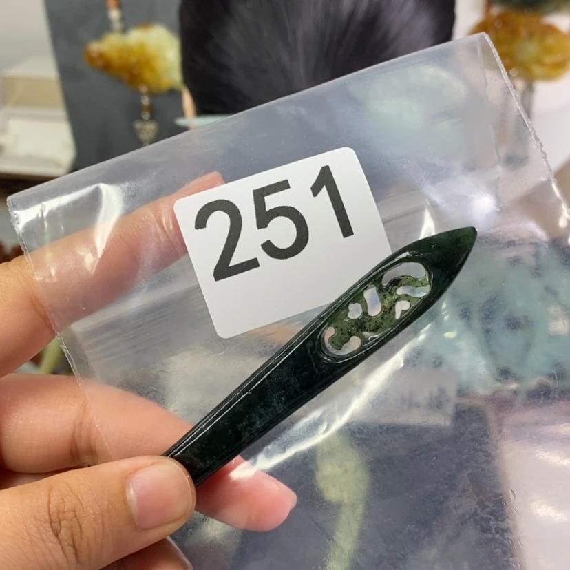 【闪购商品】岫玉发饰未镶嵌啦*丫