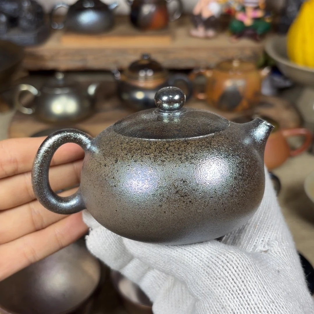 建水紫陶三木柴烧西施瑕疵