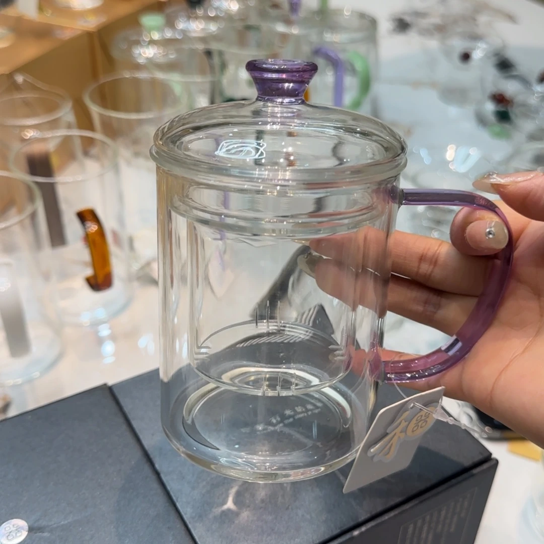 禾器浅紫色清欣杯