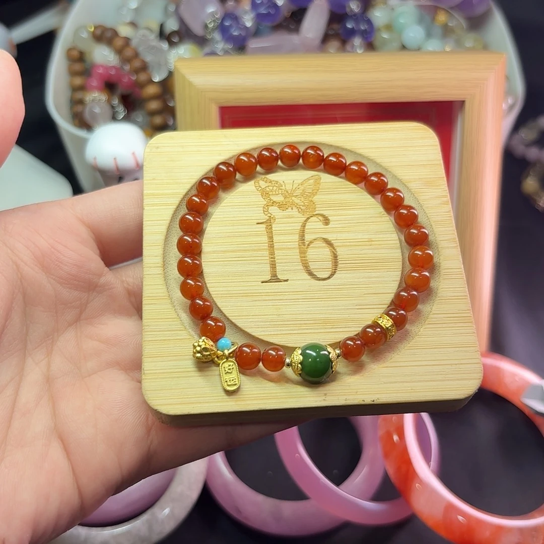 水晶未镶嵌手镯卡6琥珀设计款