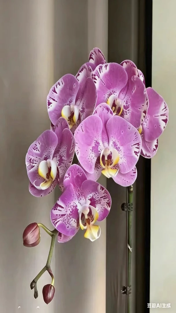 藏宝图蝴蝶兰 稀有花色带花苞 室内gao'da高档盆栽 花期长好养活