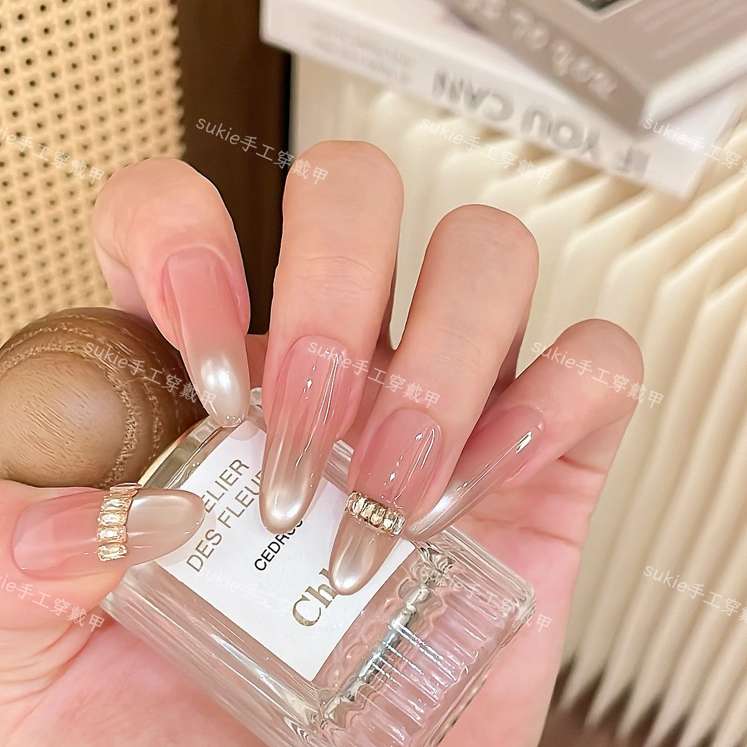 【暮光之城】秋冬巨显白系列!追光猫眼无名指造型纯手工穿戴甲10片