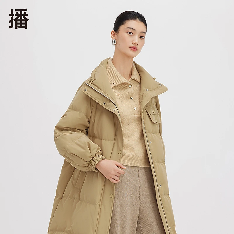 【直播专属】播连帽中长款时尚加厚冬季羽绒服DDS1RD3009