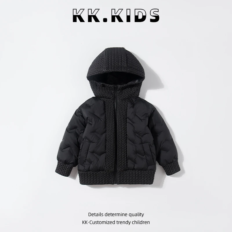 【现货】冬季加厚加毛中大童羽绒服儿童外套KK2463