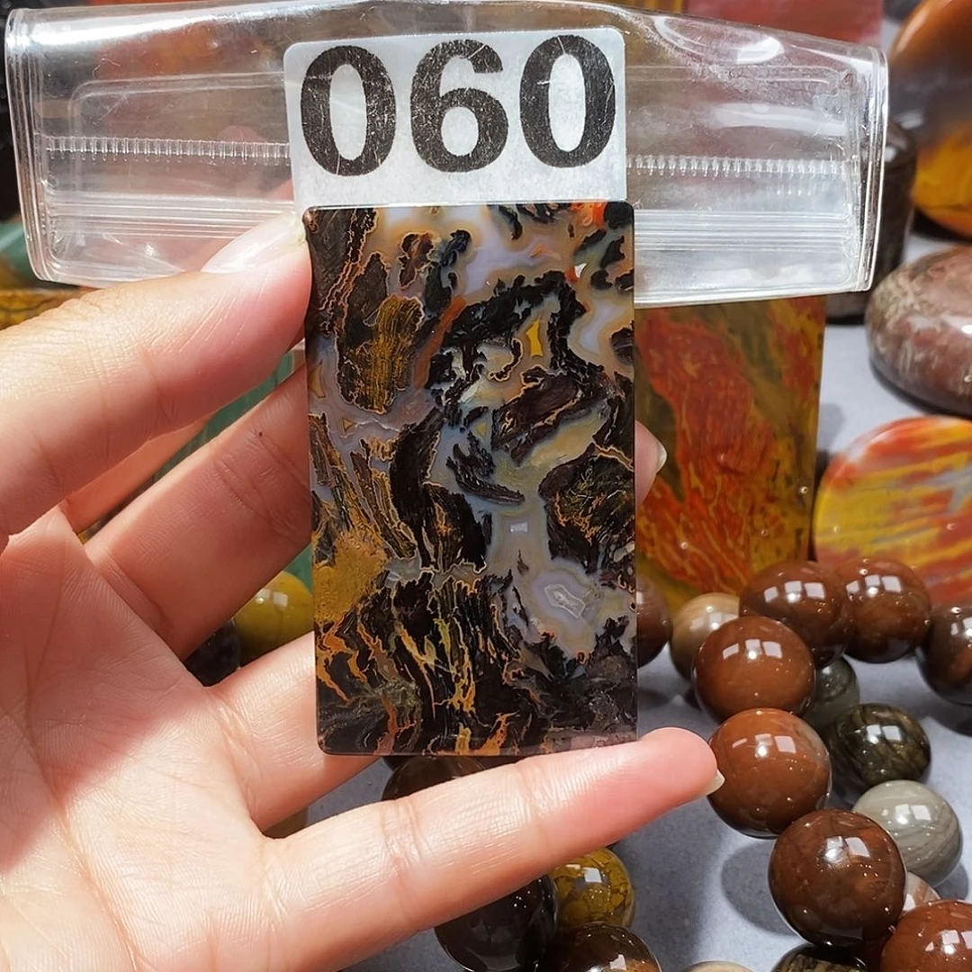 硅化玉天然北票硅化玉吊坠未镶嵌