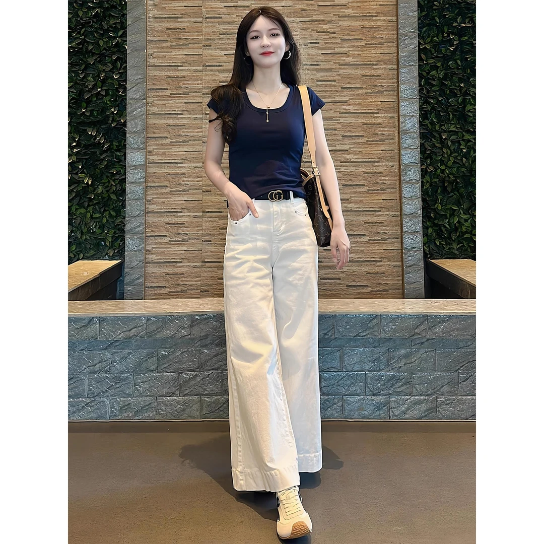 超火减龄夏装一整套巨好看的时尚气质短袖T恤休闲阔腿裤两件套女