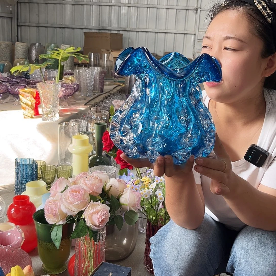 ❤****金水晶花瓶蓝色福袋