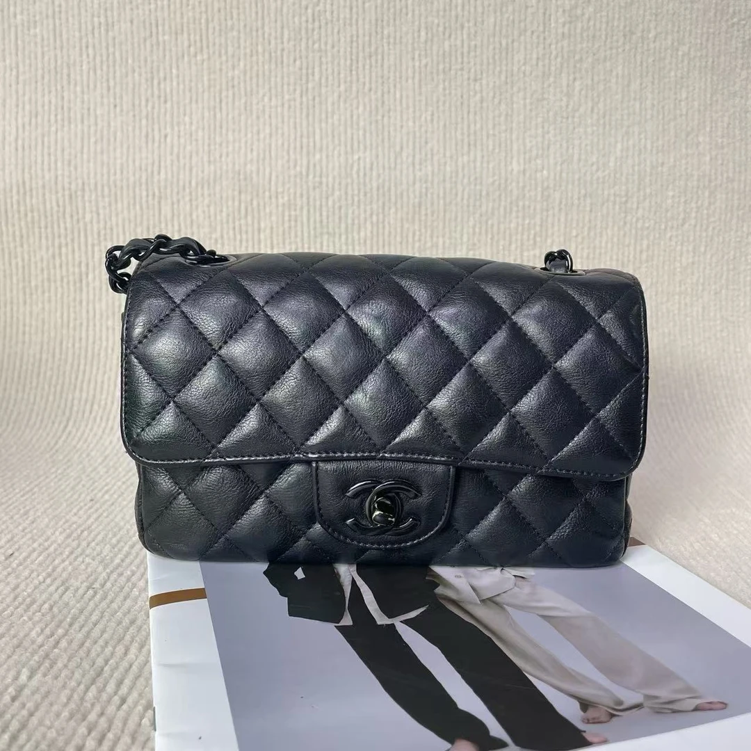 99新 Chanel/香奈儿 【文子姐专属】/D1545/黑色大迷你包