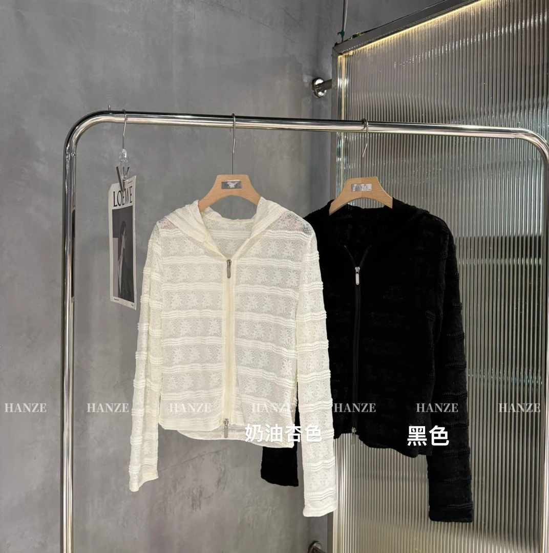 杨杨 HZ-深圳南油蕾丝连帽外套X5S101