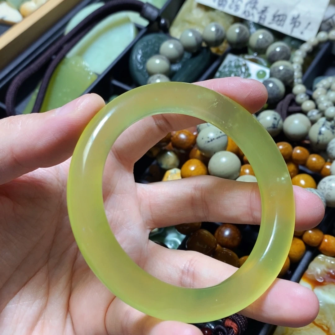 蛇纹石玉未镶嵌颈饰59口