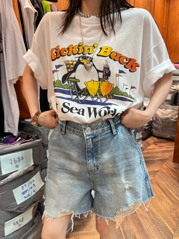 《韩国正品》NO退/企鹅T恤/1819