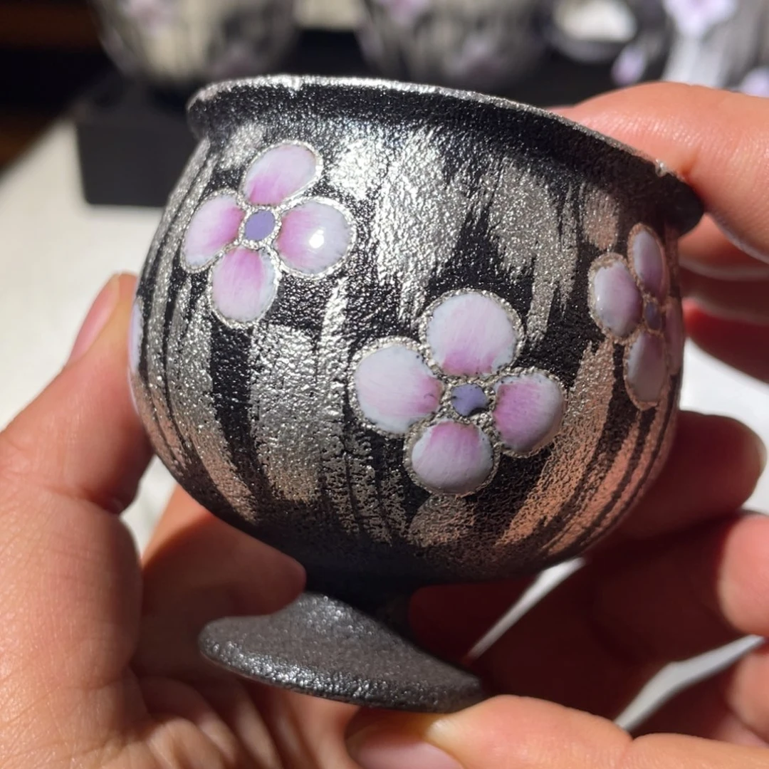 不***了杯预订外面不描银里面描银主人杯花口哈哈哈