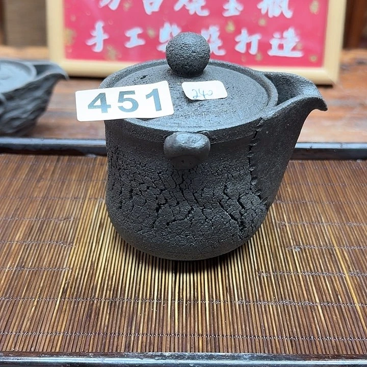 纯手工制作粗陶茶具