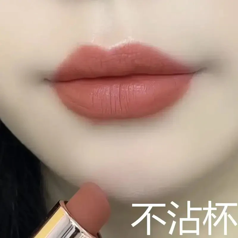 Y口红不沾杯不掉色防水肉桂奶茶色哑光防水持久滋润素颜显白口红