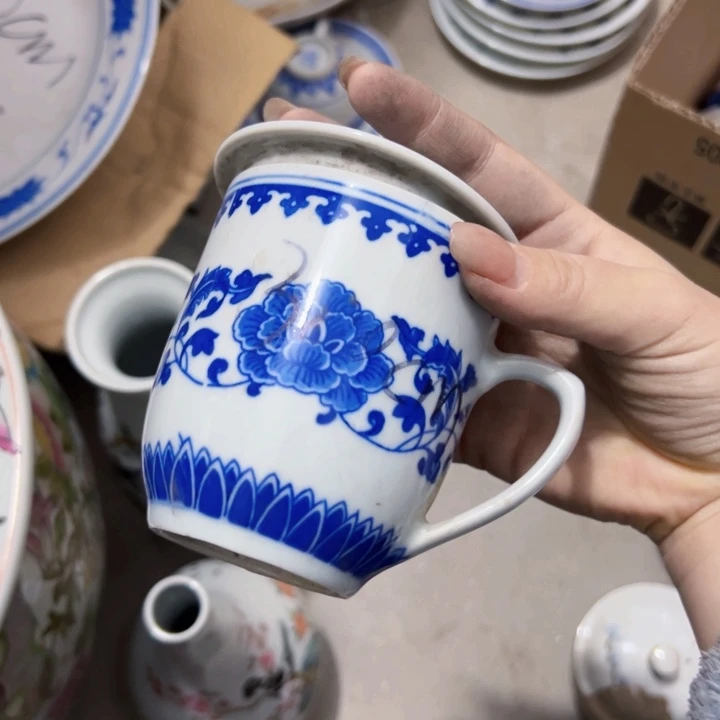 景德镇陶瓷办公杯微瑕