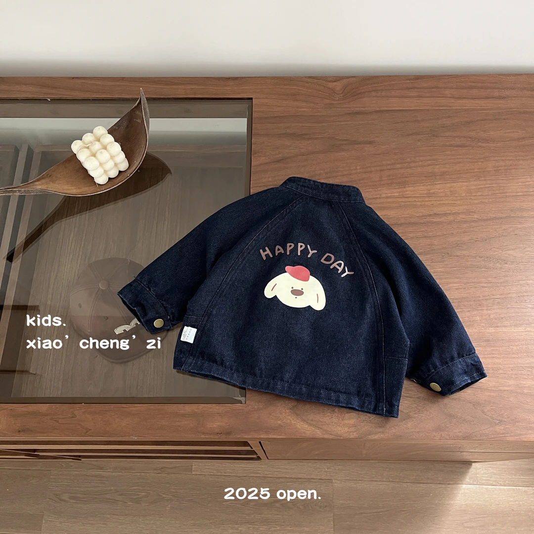 【西部牛仔】T24C55儿童韩版新款牛仔外套洋气宽松童装春秋休闲上衣