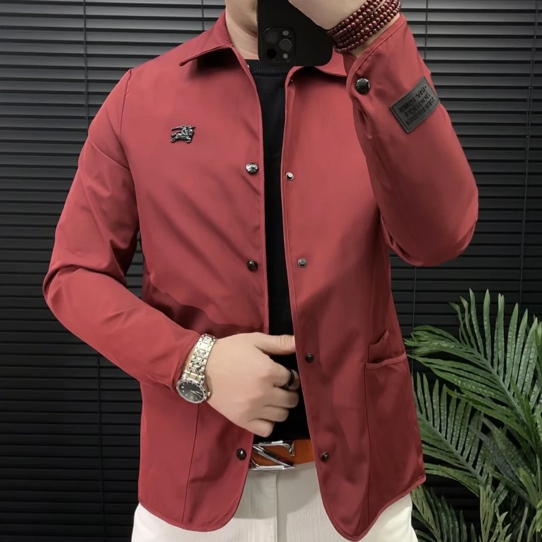男士春季休闲商务夹克外套SD-177时尚潮流高端大气百搭