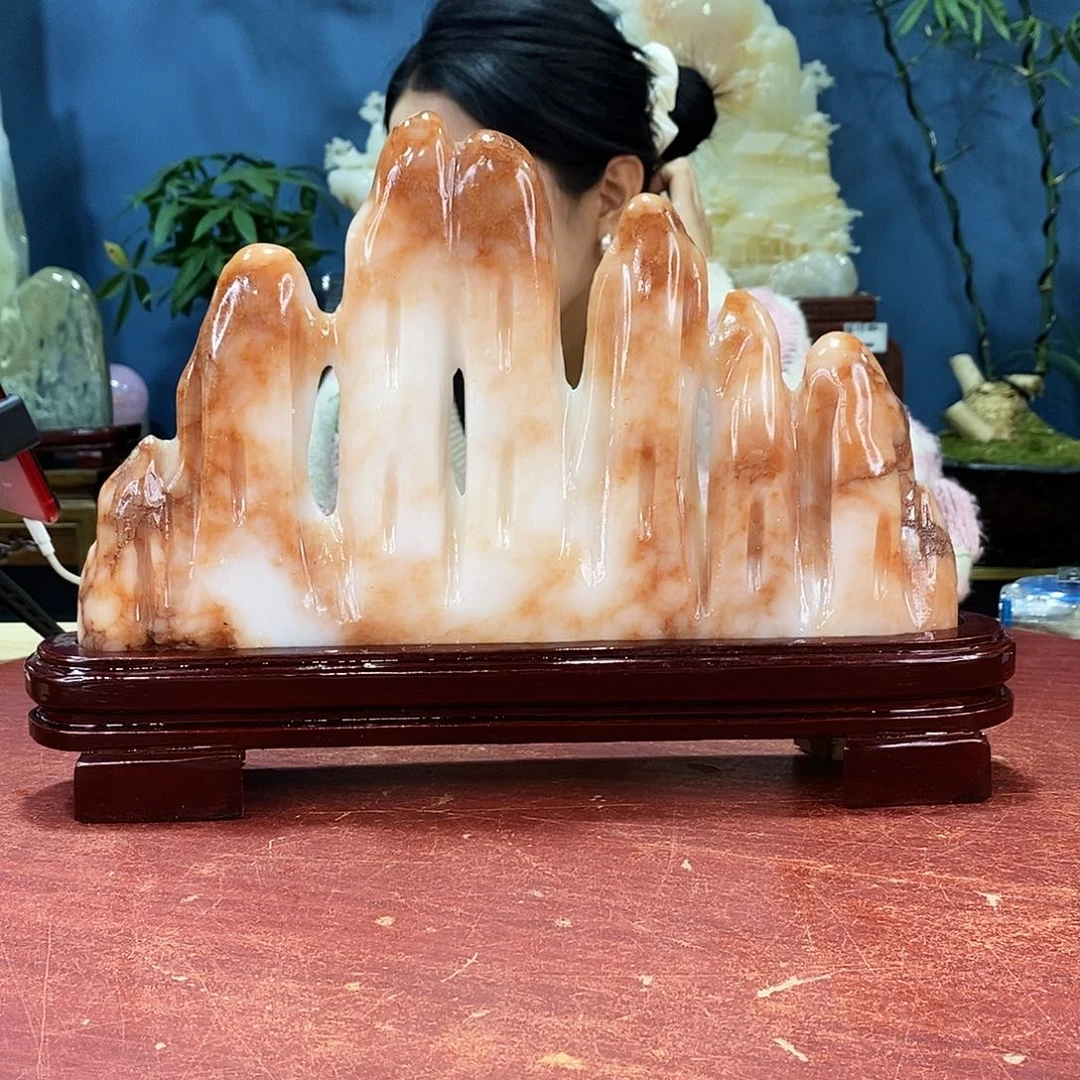 玉天然玉石摆件制作