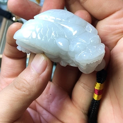 颈饰未镶嵌翡翠福豆豆珠宝翡翠颈饰