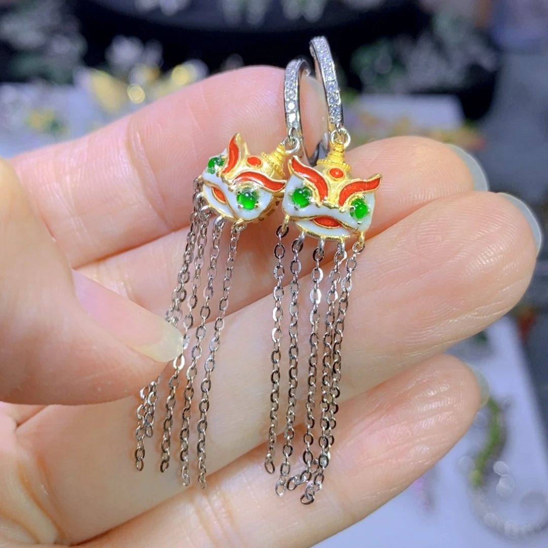 翡翠颈饰合金天然翡翠