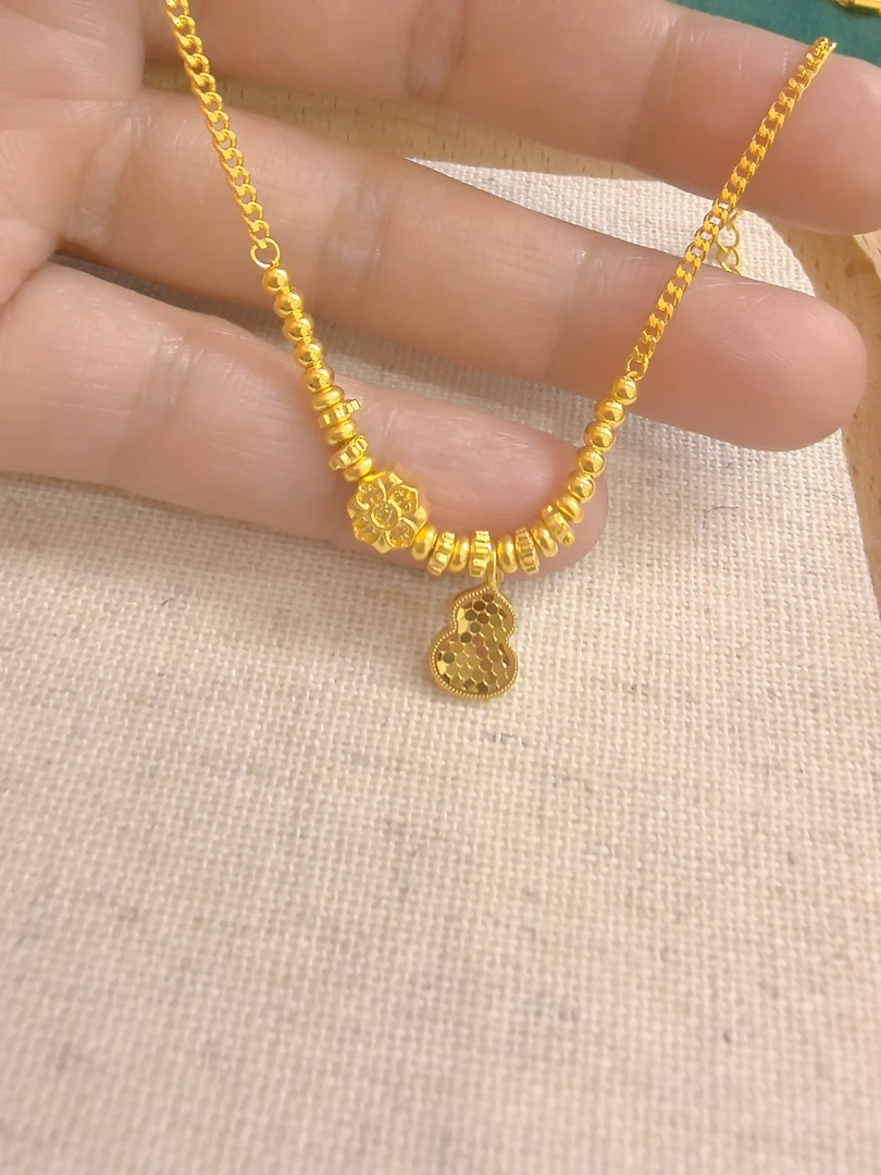 足金999鱼鳞葫芦盘缠手链5G黄金手链时尚百搭黄金首饰足金手链