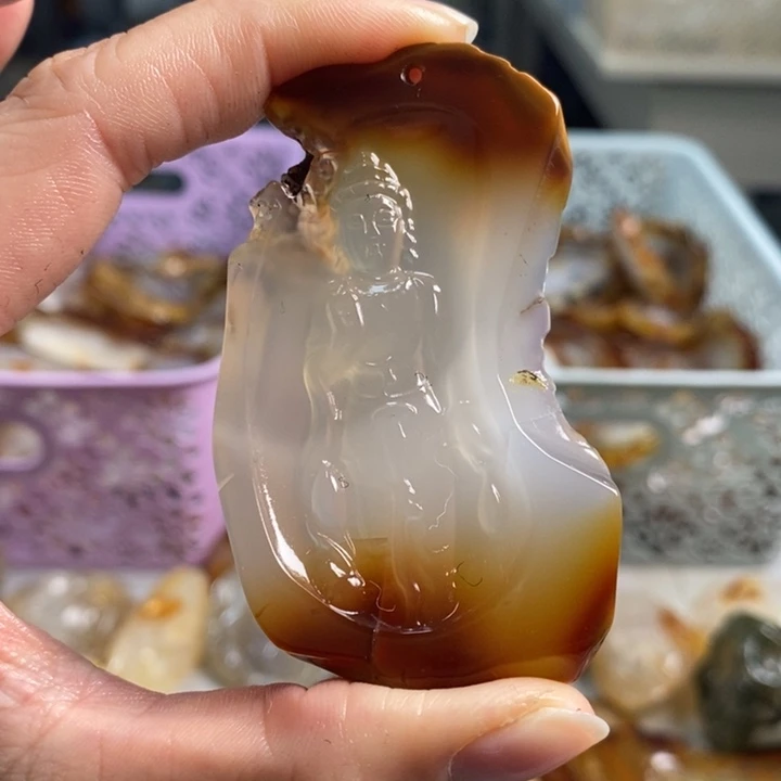 玛瑙/玉髓吊坠(不含链)未镶嵌