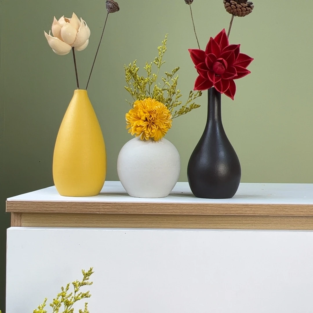 陶瓷花瓶陶瓷花瓶带花高度20-30厘米左右