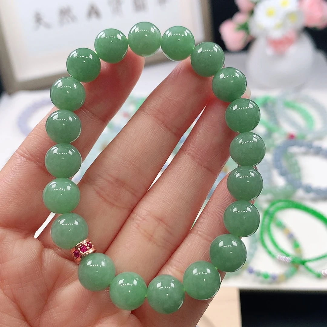 翡翠未镶嵌手链9.3mm