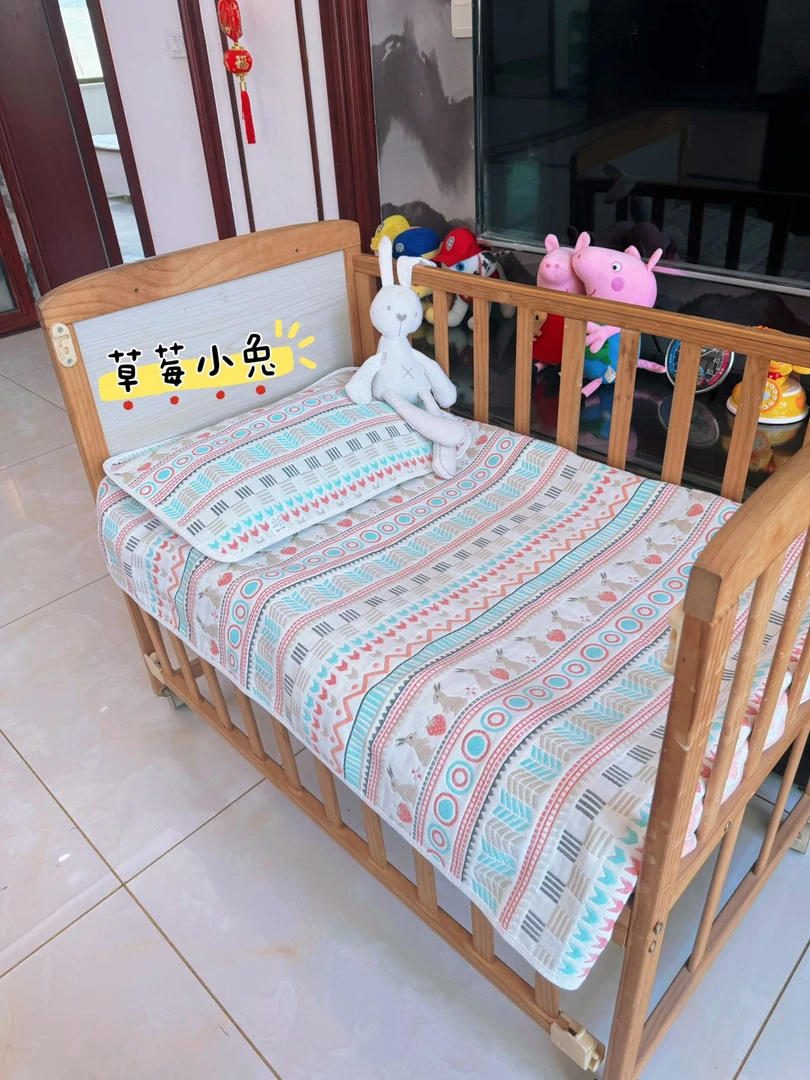 儿童软凉席床单80×130cm纯棉纱布紧密织法吸汗透气婴儿全棉新生儿