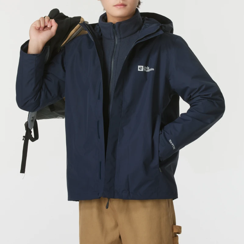 狼爪冲锋衣男冬季新款三合一系列连帽保暖户外运动休闲服 5012776