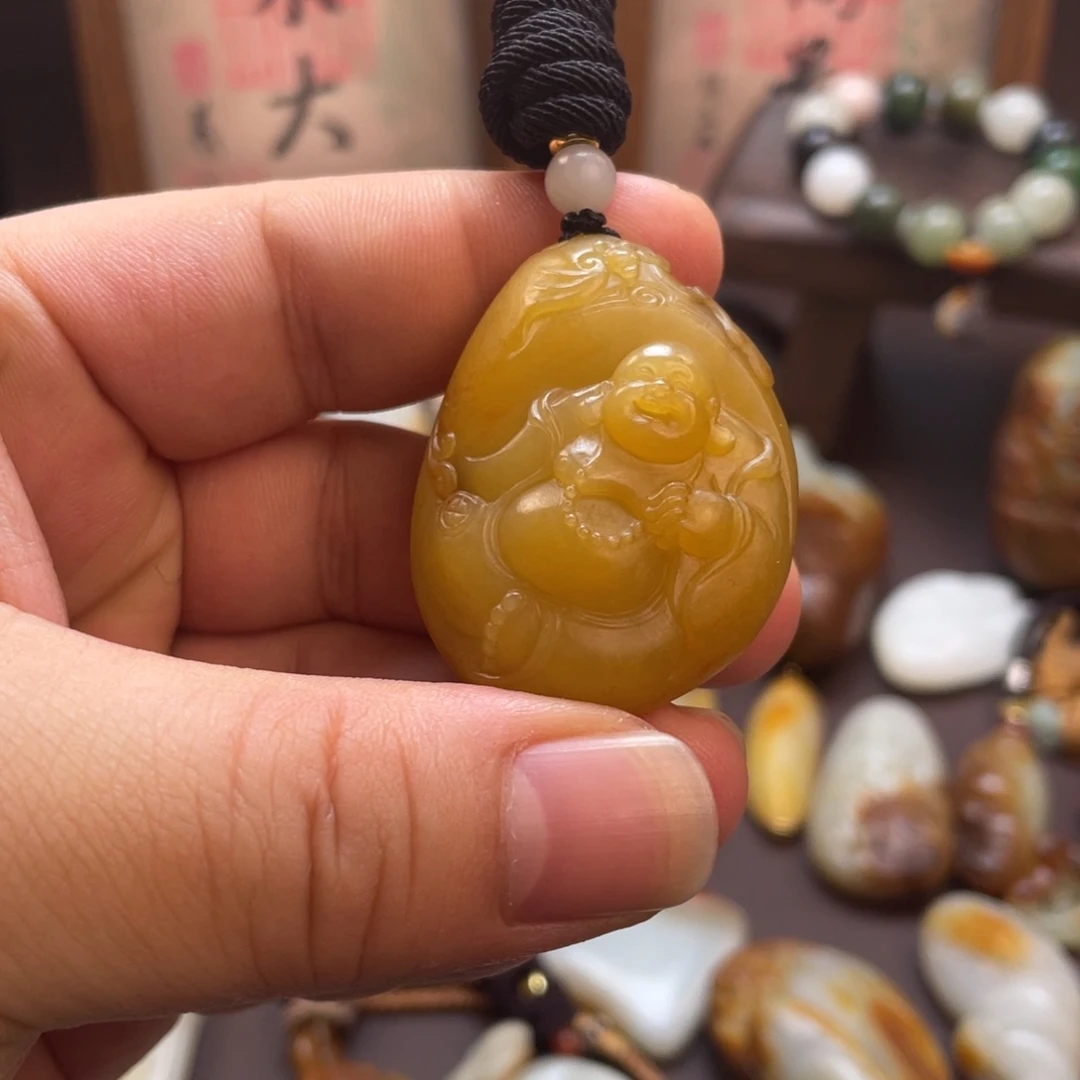 和田玉未镶嵌挂件