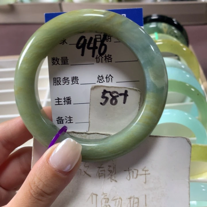 未镶嵌蛇纹石玉手镯946