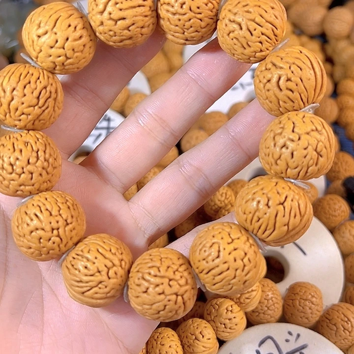 手串桃核23白月光桃核手串