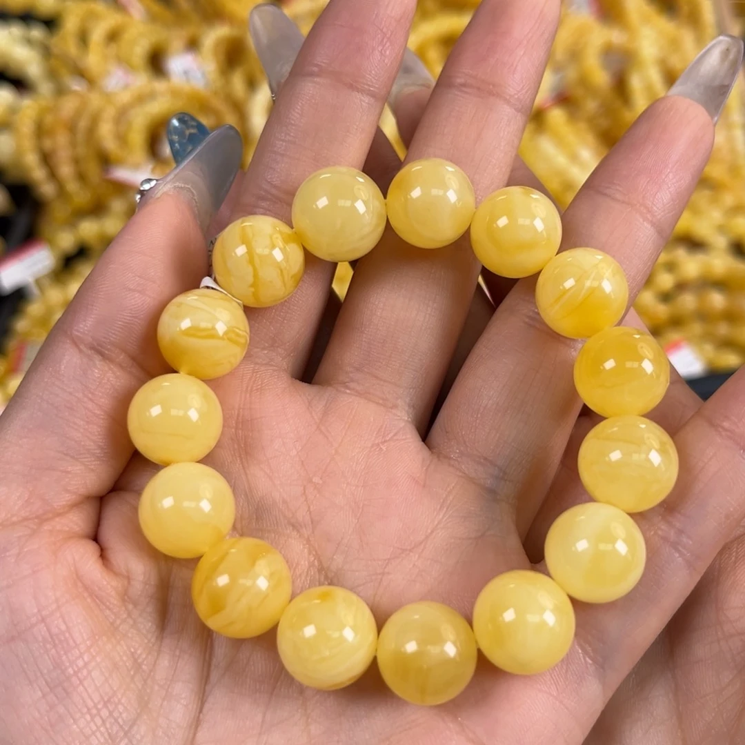 裸石琥珀未镶嵌白花蜜