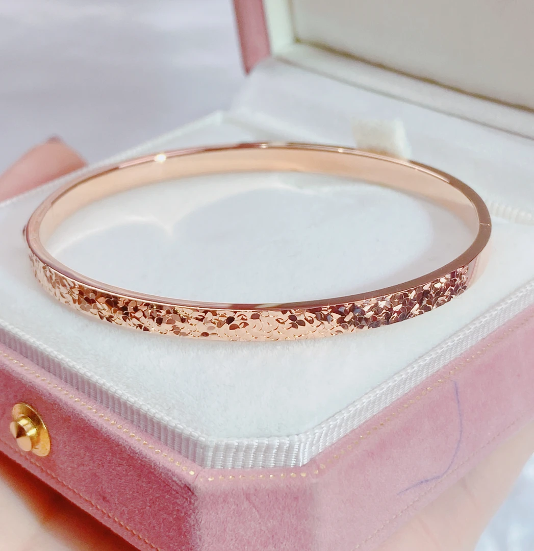 18K金碎冰冰手镯58#