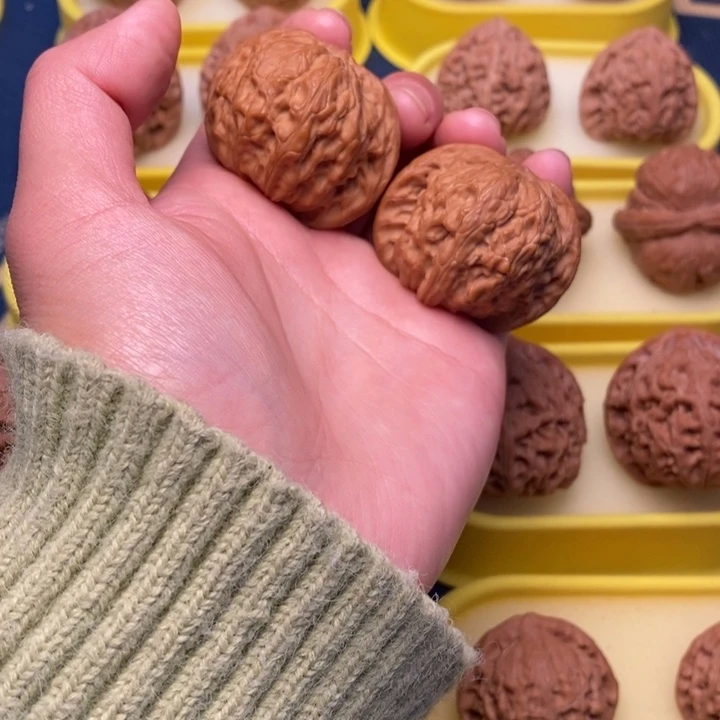 文玩核桃把件41磨盘