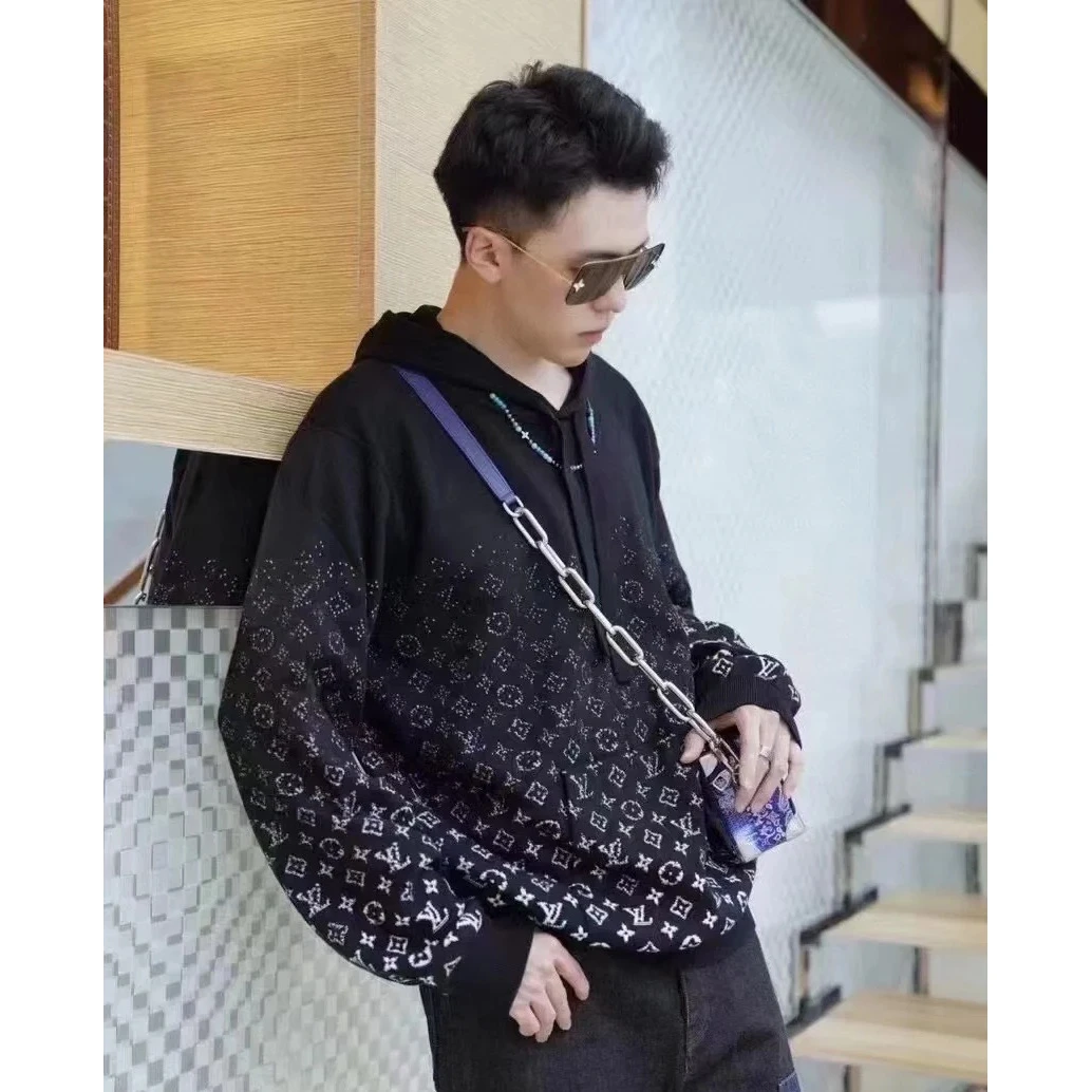 未使用 LouisVuitton/路易威登 LY满天星老花卫衣帽衫HNN45W
