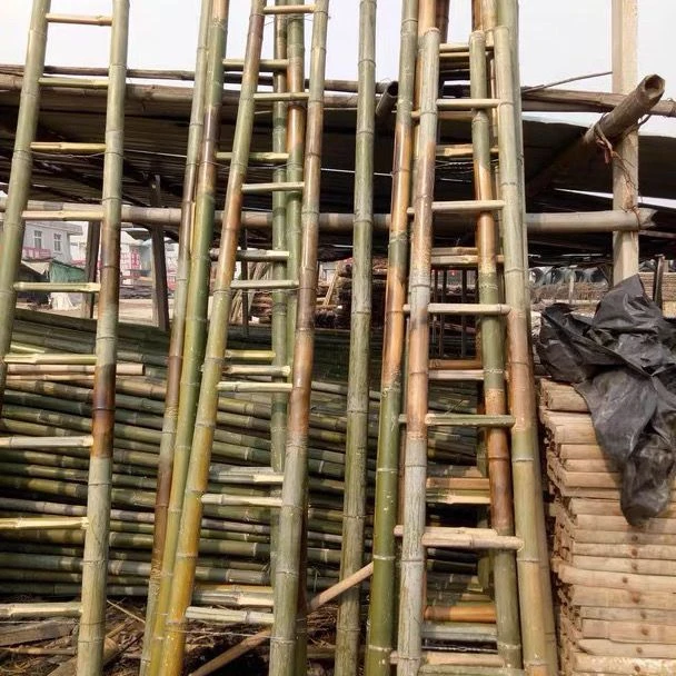 【1万人收藏】竹梯竹梯子直梯2米到3米4米 家用工程电力直梯工程梯