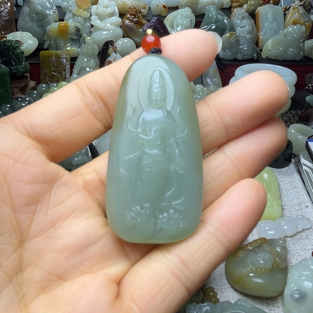 和田玉未镶嵌挂件