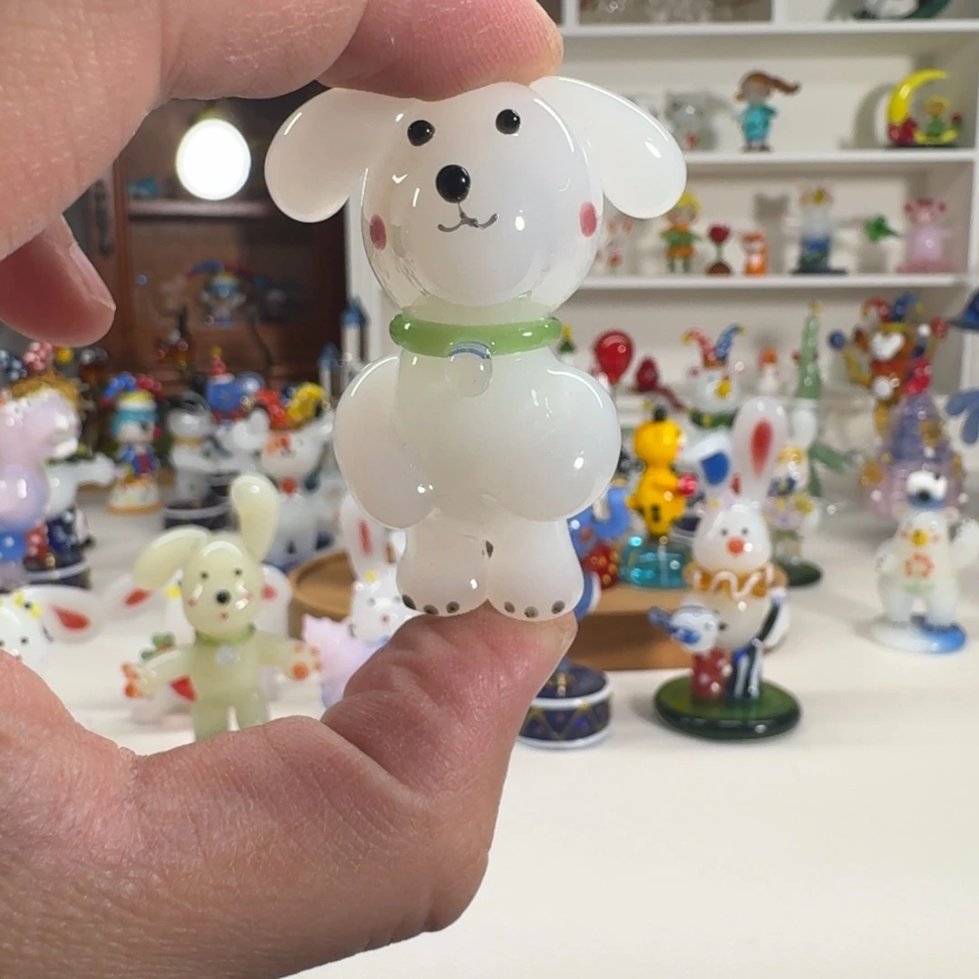 手工艺品琉璃小狗