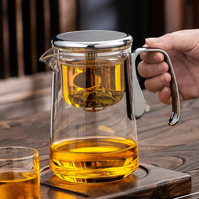 飘逸杯泡茶壶懒人冲茶器高档透明耐热玻璃内胆磁吸茶水分离泡茶杯