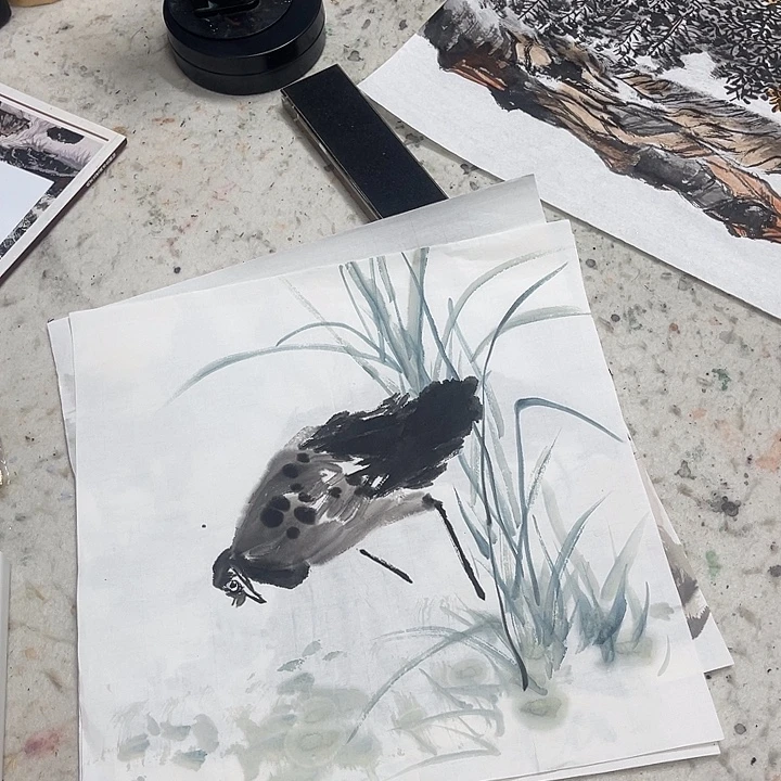 姜奇老师花鸟作品33×33