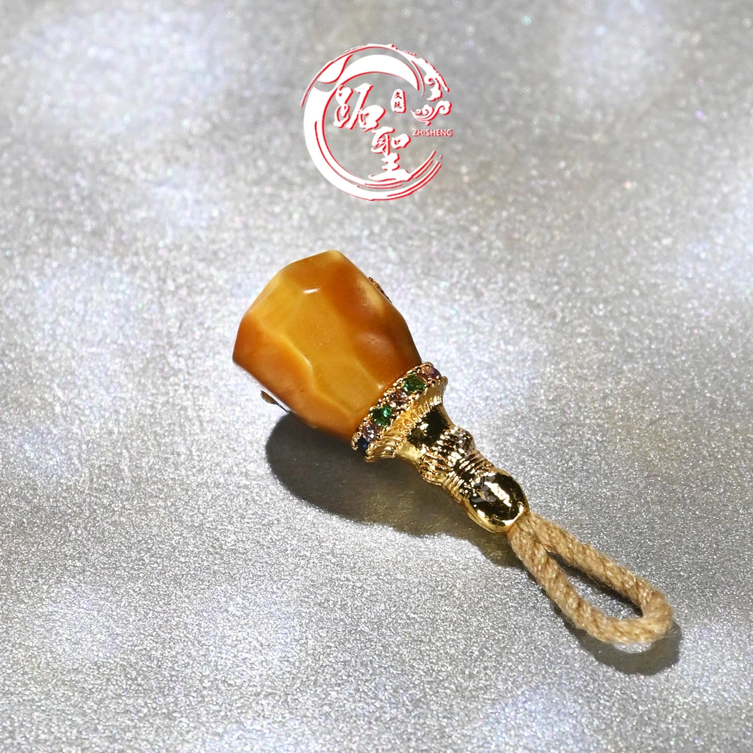 8MM金虎眼分体式无相三通文玩108手串手链佛头佛塔配饰配珠散珠