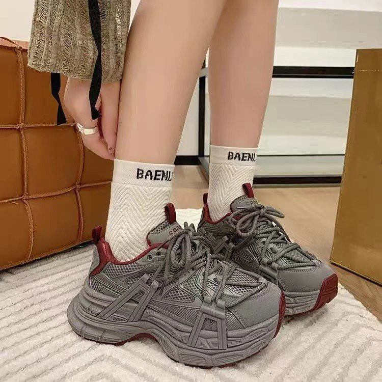 环球爆款老爹鞋女2025秋季新款复古跑步厚底鞋增高百搭休闲运动鞋