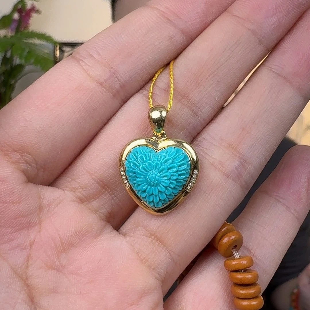 啊***波吊坠橄榄核原创设计